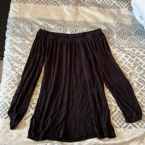 black off the shoulder top